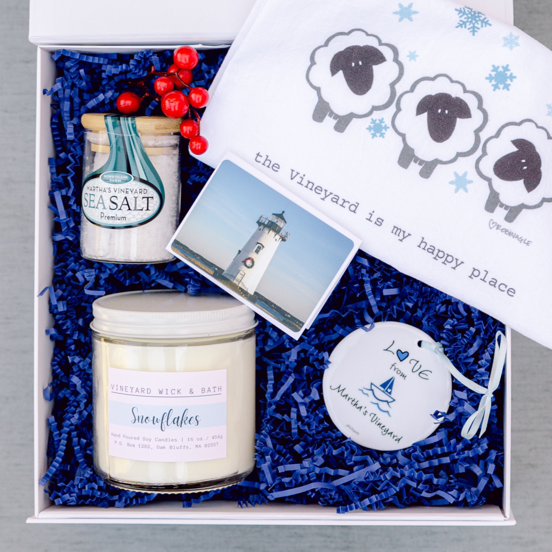 The Snowflake | Gift Box & Blanket Set | Martha's Vineyard Holiday